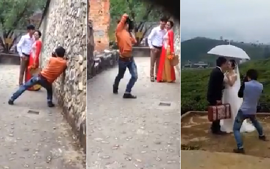 Gặp chàng "phó nháy" gây sốt trong clip vừa nhảy vừa chụp ảnh cưới cực hài hước 2 Gặp chàng "phó nháy" gây sốt trong clip vừa nhảy vừa chụp ảnh cưới cực hài hước 2
