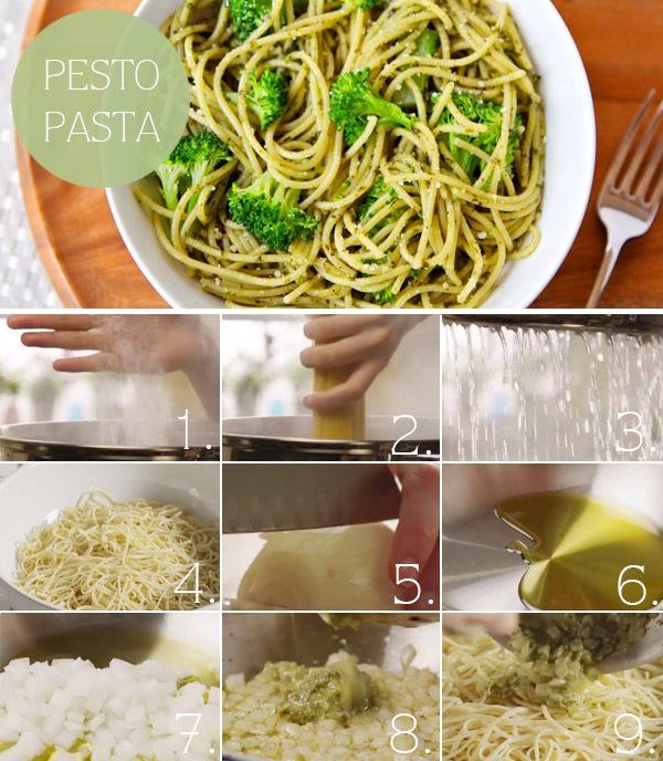 Biến tấu cho món spaghetti với sốt pesto kiểu Ý 1