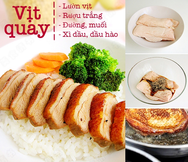 Chế biến vịt quay giản đơn chiêu đãi cả nhà tối cuối tuần 1