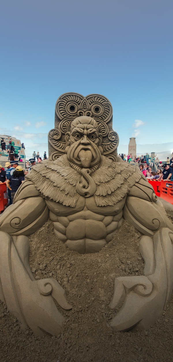 Những tác phẩm ấn tượng tại cuộc thi điêu khắc trên cát tại New Zealand 1
