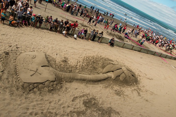 Những tác phẩm ấn tượng tại cuộc thi điêu khắc trên cát tại New Zealand 5