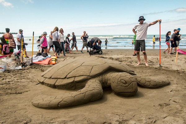 Những tác phẩm ấn tượng tại cuộc thi điêu khắc trên cát tại New Zealand 8
