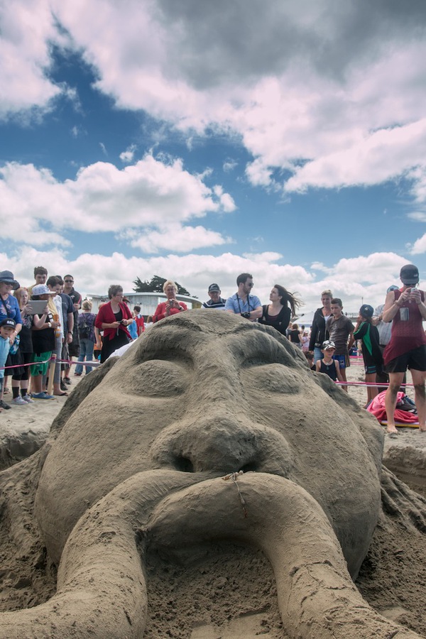 Những tác phẩm ấn tượng tại cuộc thi điêu khắc trên cát tại New Zealand 11