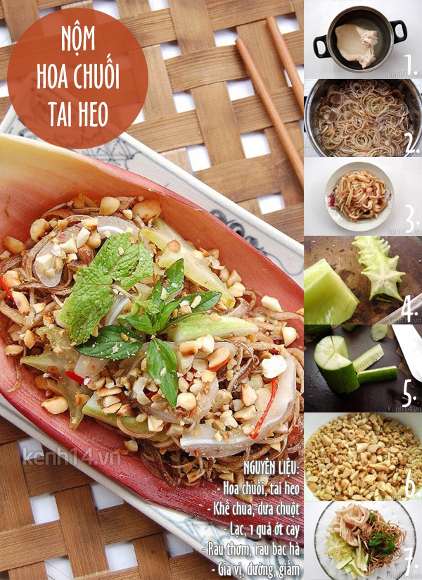 Thực đơn cuối tuần: miến ghẹ tôm, nộm hoa chuối, thạch thanh long 3