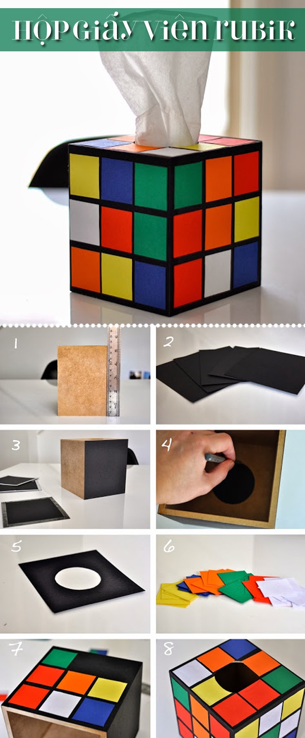 3 kiểu sáng tạo hay ho giản đơn cho chiếc hộp đựng khăn giấy 1