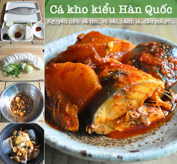 Cơm rang kim chi với cá kho kiểu Hàn Quốc cho bữa tối siêu ngon 2