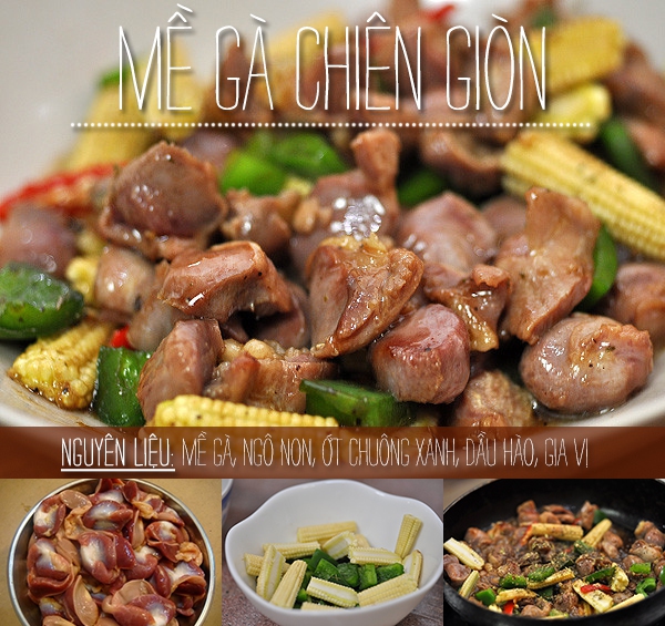 Mề gà chiên giòn đổi vị cho bữa tối cuối tuần 1