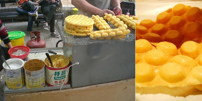 Gai Daan Jai (Bánh quế trứng): Được bày bán trên những con phố khắp Hong Kong, Gai Daan Jai hấp dẫn du khách với vị trứng đậm đà và giòn tan.