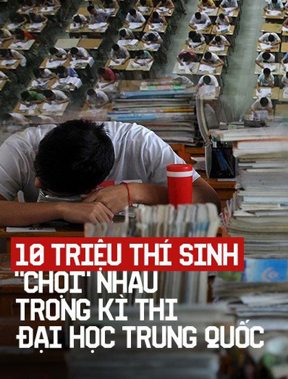 Trung Quốc: 10 triệu thí sinh "chọi" nhau trong kỳ thi đại học