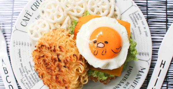 Làm ốp la ăn sáng kiểu con trứng lười Gudetama