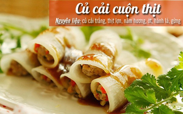 MENU các món cuộn kỳ công mà ngon tuyệt, menu