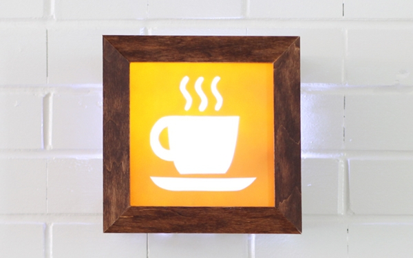 Hướng dẫn làm đèn hộp trang trí hình tách cafe đẹp lạ