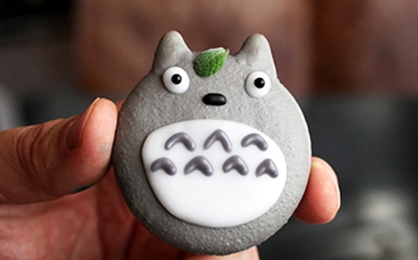 CÁCH LÀM MACARON phiên bản Totoro cực đáng yêu - macaron totoro