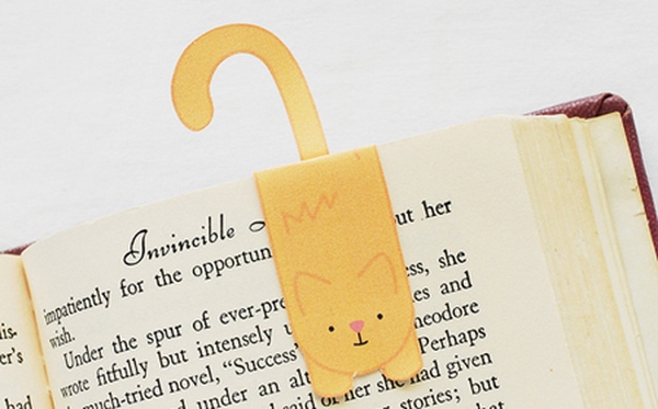 BOOKMARK, làm bookmark giữ sách, cách làm bookmark con mèo