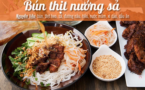 Menu bún thịt nướng sả vui miệng cho ngày quây quần, bun thit nuong, BUN THIT NUONG