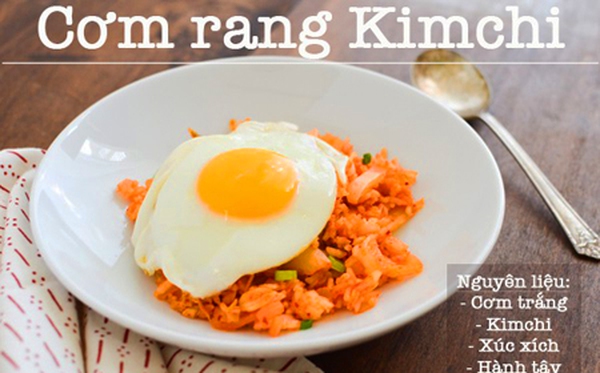 Gợi ý cơm kim chi - canh nấm cho bữa tối ngày hôm nay