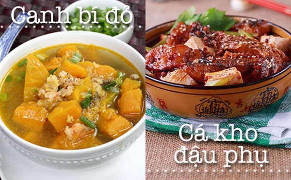 Cá kho - canh bí cho bữa ăn ngày trời mát