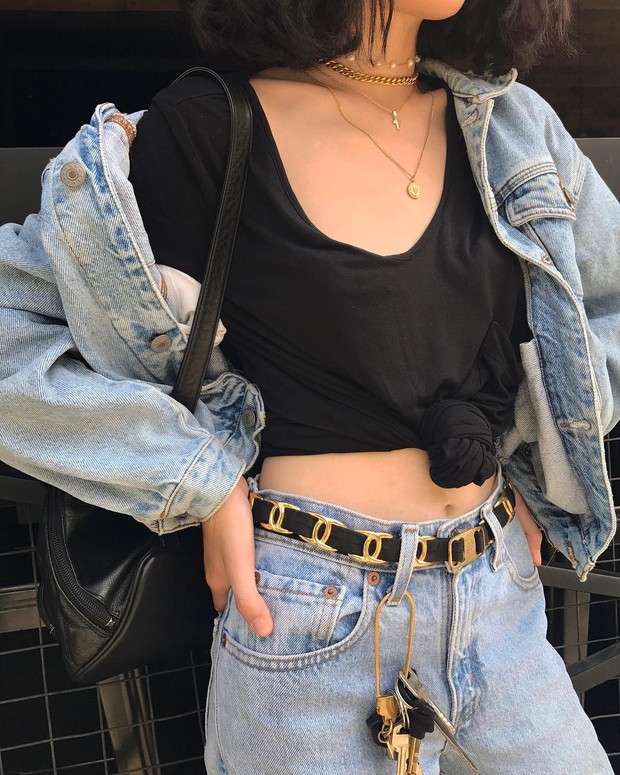 Hiếm ai được như Louis Hà, hot girl mi nhon chỉ diện crop top và quần cạp cao mà vẫn đẹp quên sầu - Ảnh 2.