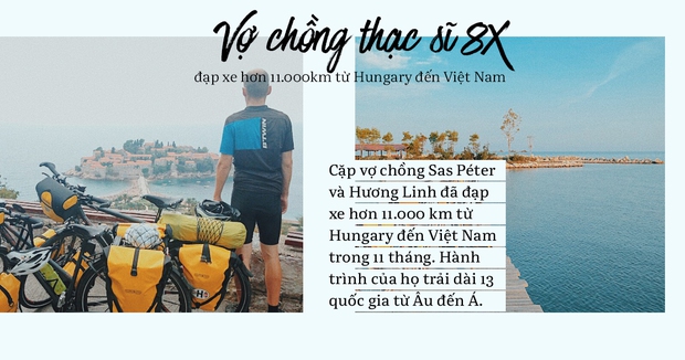 Đôi vợ chồng Việt - Hung đạp xe hơn 11.000km từ Hungary về Việt Nam - Ảnh 1.
