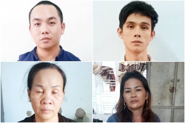 4 đối tượng bị tạm giữ hình sự