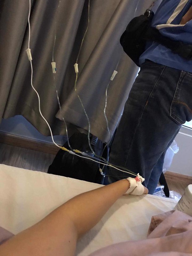 Fan lo lắng khi Bích Phương đổ bệnh phải truyền nước - Ảnh 2.