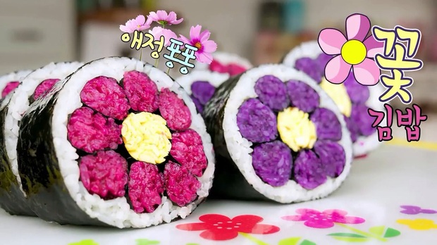 Biến tấu cuộn kimbap thành bông hoa đẹp mắt mà cách làm thì dễ không ngờ - Ảnh 8.