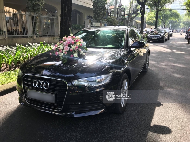 Chú rể Trung Tín cười tít mắt, lên xe rước dâu sang nhà Đặng Thu Thảo - Ảnh 5.