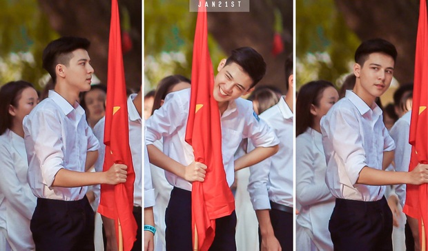 Thêm loạt ảnh của hotboy cầm cờ: Chụp lén nhưng vẫn cực điển trai! - Ảnh 1. Thêm loạt ảnh của hotboy cầm cờ: Chụp lén nhưng vẫn cực điển trai! - Ảnh 1.