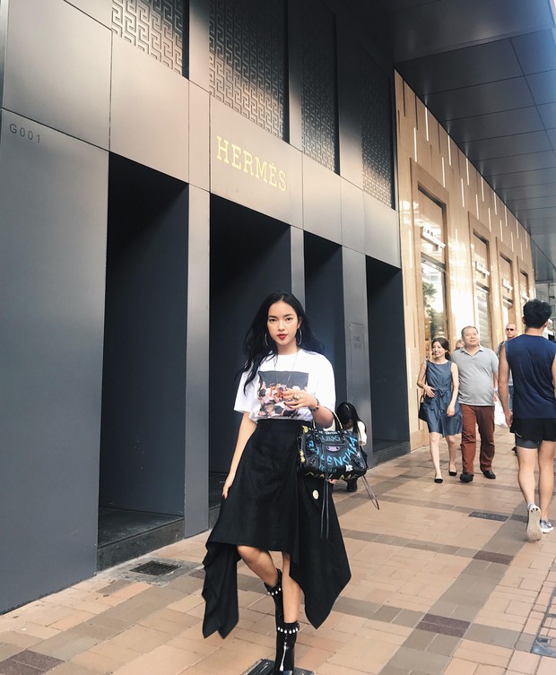 Châu Bùi độn chiều cao với giày 20cm tại buổi ra mắt BST Louis Vuitton tại Hong Kong - Ảnh 5. Châu Bùi độn chiều cao với giày 20cm tại buổi ra mắt BST Louis Vuitton tại Hong Kong - Ảnh 5.
