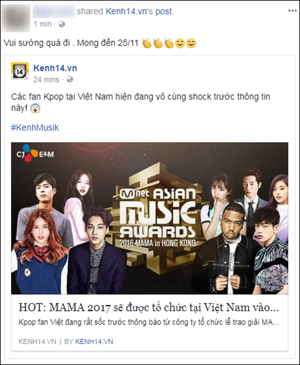 Cộng đồng mạng Việt phát sốt giữa đêm vì tin MAMA 2017 tổ chức ở Việt Nam - Ảnh 3. Cộng đồng mạng Việt phát sốt giữa đêm vì tin MAMA 2017 tổ chức ở Việt Nam - Ảnh 3.