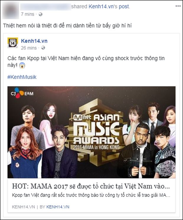 Cộng đồng mạng Việt phát sốt giữa đêm vì tin MAMA 2017 tổ chức ở Việt Nam - Ảnh 6. Cộng đồng mạng Việt phát sốt giữa đêm vì tin MAMA 2017 tổ chức ở Việt Nam - Ảnh 6.