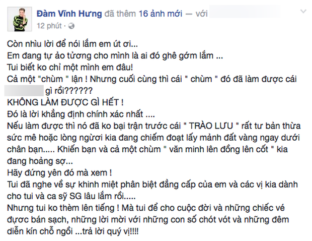 Đàm Vĩnh Hưng lên tiếng gay gắt khi Tùng Dương chê khán giả đắm đuối với Bolero là sự thụt lùi - Ảnh 2.