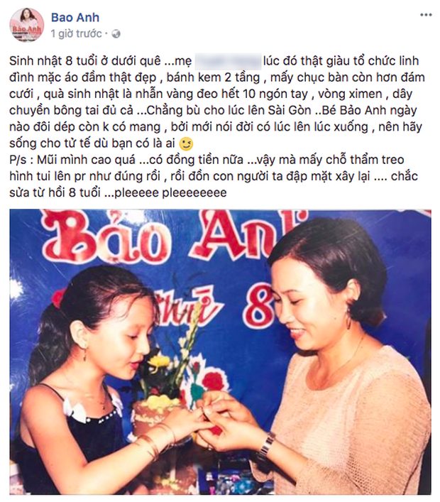 Khoe ảnh thuở nhỏ xinh đẹp, Bảo Anh trực tiếp dập tắt tin đồn phẫu thuật thẩm mỹ - Ảnh 1. Khoe ảnh thuở nhỏ xinh đẹp, Bảo Anh trực tiếp dập tắt tin đồn phẫu thuật thẩm mỹ - Ảnh 1.