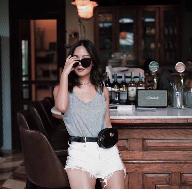 Hết Kendall Jenner, tới lượt sao Việt thi nhau lăng xê cho mốt túi ngang hông - Ảnh 12.