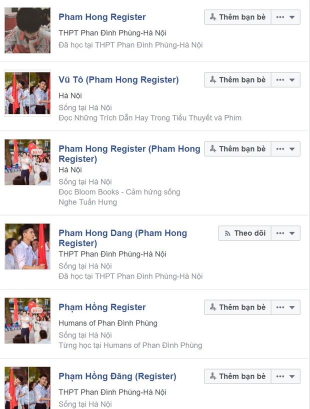 Hotboy cầm cờ trường Phan Đình Phùng lộ ảnh thời cấp 2, xuất hiện loạt tài khoản mạo danh trên Facebook - Ảnh 3. Hotboy cầm cờ trường Phan Đình Phùng lộ ảnh thời cấp 2, xuất hiện loạt tài khoản mạo danh trên Facebook - Ảnh 3.