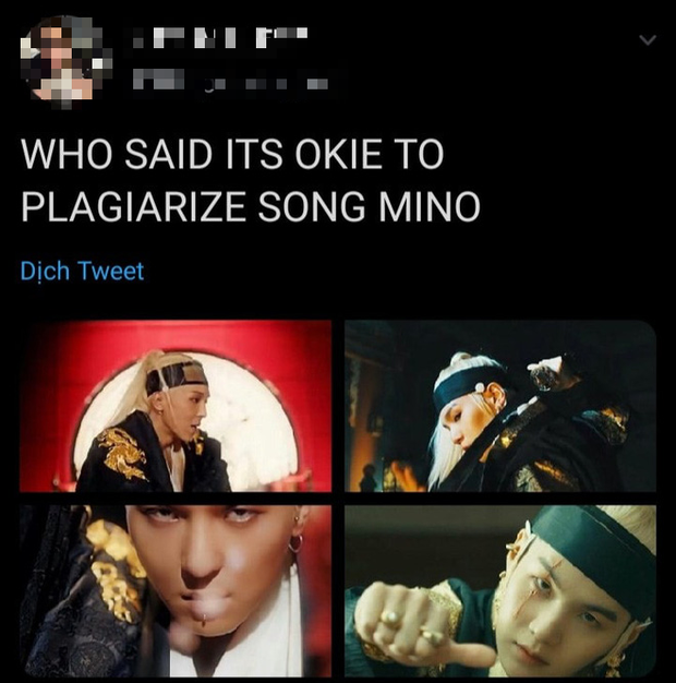 Nghi vấn Suga (BTS) đạo nhái tạo hình Hoàng đế của Mino (WINNER): Người khẳng định như hai giọt nước, kẻ cười khẩy vì lý do quá nhảm - Ảnh 4. Nghi vấn Suga (BTS) đạo nhái tạo hình Hoàng đế của Mino (WINNER): Người khẳng định như hai giọt nước, kẻ cười khẩy vì lý do quá nhảm - Ảnh 4.