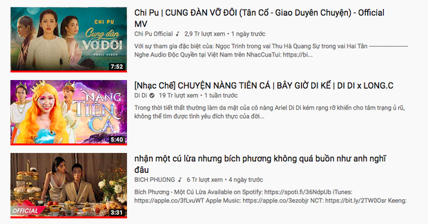 Nửa đêm chẳng nói chẳng rằng, Chi Pu chính thức vượt mặt Bích Phương lên top 1 trending Youtube sau hơn 1 ngày ra mắt - Ảnh 3. Nửa đêm chẳng nói chẳng rằng, Chi Pu chính thức vượt mặt Bích Phương lên top 1 trending Youtube sau hơn 1 ngày ra mắt - Ảnh 3.