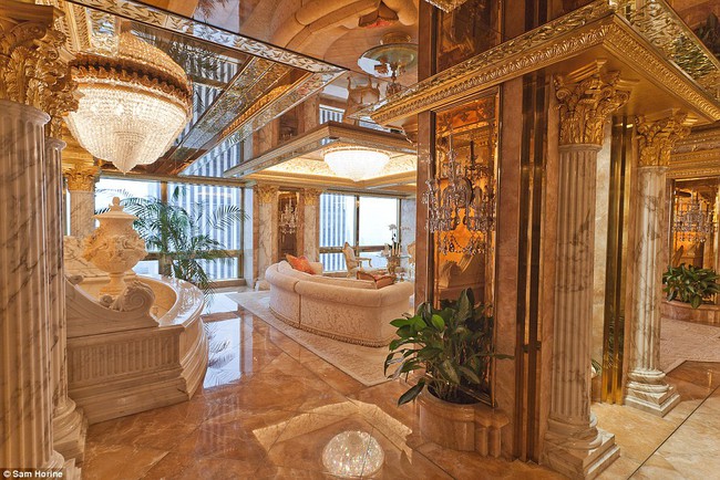 Không gian tuyệt đẹp bên trong căn penthouse dát vàng của tân Tổng thống Mỹ Donald Trump - Ảnh 6.
