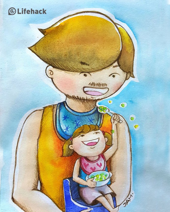 Bộ tranh: Bất cứ cô con gái nào cũng có một ông bố tuyệt vời như thế này đây! - Ảnh 10. Bộ tranh: Bất cứ cô con gái nào cũng có một ông bố tuyệt vời như thế này đây! - Ảnh 10.
