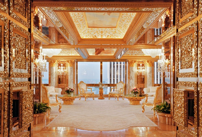 Không gian tuyệt đẹp bên trong căn penthouse dát vàng của tân Tổng thống Mỹ Donald Trump - Ảnh 7.