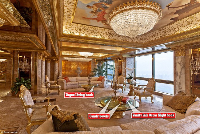 Không gian tuyệt đẹp bên trong căn penthouse dát vàng của tân Tổng thống Mỹ Donald Trump - Ảnh 2.