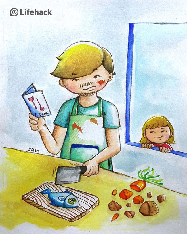 Bộ tranh: Bất cứ cô con gái nào cũng có một ông bố tuyệt vời như thế này đây! - Ảnh 6. Bộ tranh: Bất cứ cô con gái nào cũng có một ông bố tuyệt vời như thế này đây! - Ảnh 6.
