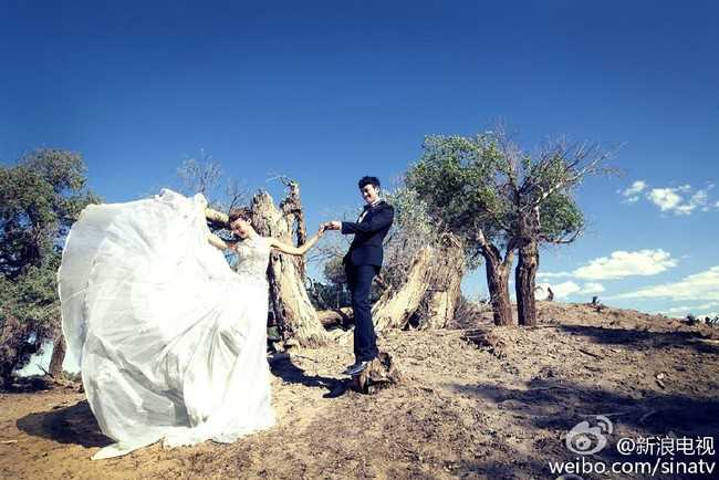 “Lương Sơn Bá” Hà Nhuận Đông tung ảnh cưới siêu lung linh tại Mông Cổ - Ảnh 9.
