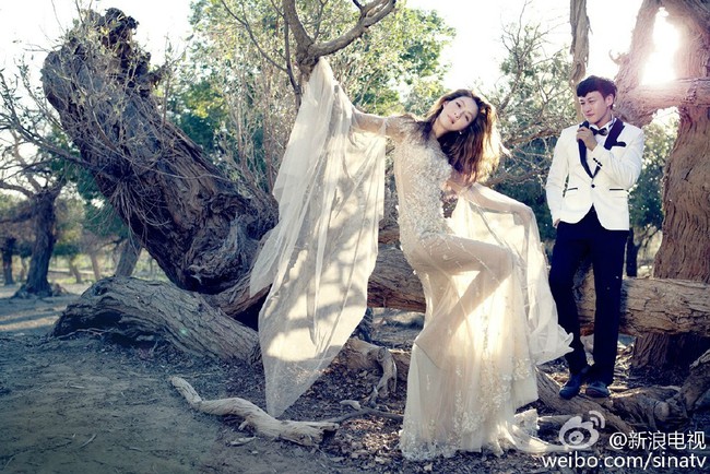“Lương Sơn Bá” Hà Nhuận Đông tung ảnh cưới siêu lung linh tại Mông Cổ - Ảnh 2.