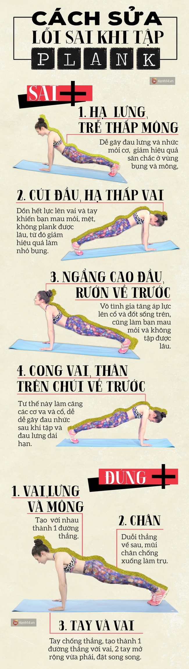 Giúp bạn sửa sai để bài tập cơ bụng (plank) không đau mỏi - Ảnh 2.