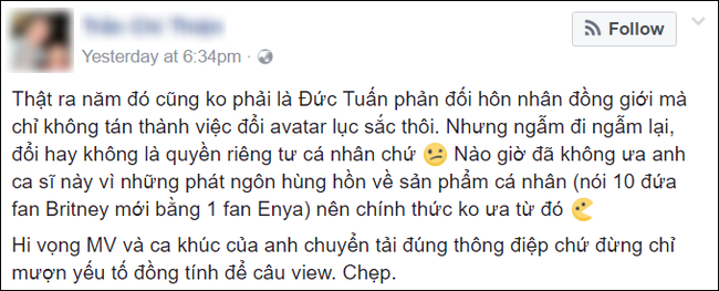 Đức Tuấn gây tranh cãi khi tung MV nóng bỏng về gay sau đợt phản đối treo avatar lục sắc - Ảnh 17.