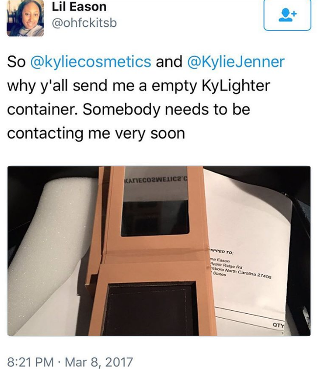 Bỏ 500 ngàn đặt mua phấn highlighter của Kylie, khách hàng tá hỏa vì chỉ nhận được vỏ hộp rỗng - Ảnh 3.