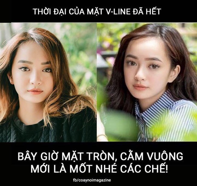 Thời V-line qua rồi, bây giờ mặt tròn cằm chẻ mới hot mới yêu nhé các cô gái! - Ảnh 1.