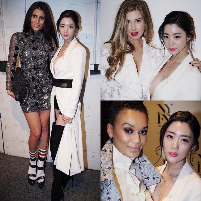 Người đẹp hở bạo Clara khoe vòng 1 nóng bỏng trên ghế đầu show thời trang tại NYFW - Ảnh 3. "Hot girl hở bạo" khoe vòng 1 nóng bỏng trên ghế đầu show thời trang tại NYFW- hình 3