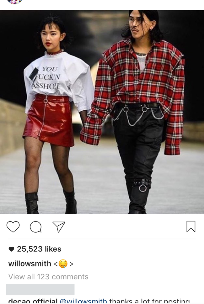 Ảnh diện đồ đôi của Châu Bùi - Cao Minh Thắng khiến Willow Smith đăng lên Instagram kèm icon thèm thuồng - Ảnh 2. Ảnh diện đồ đôi của Châu Bùi - Cao Minh Thắng khiến Willow Smith đăng lên Instagram kèm icon thèm thuồng - Ảnh 2.
